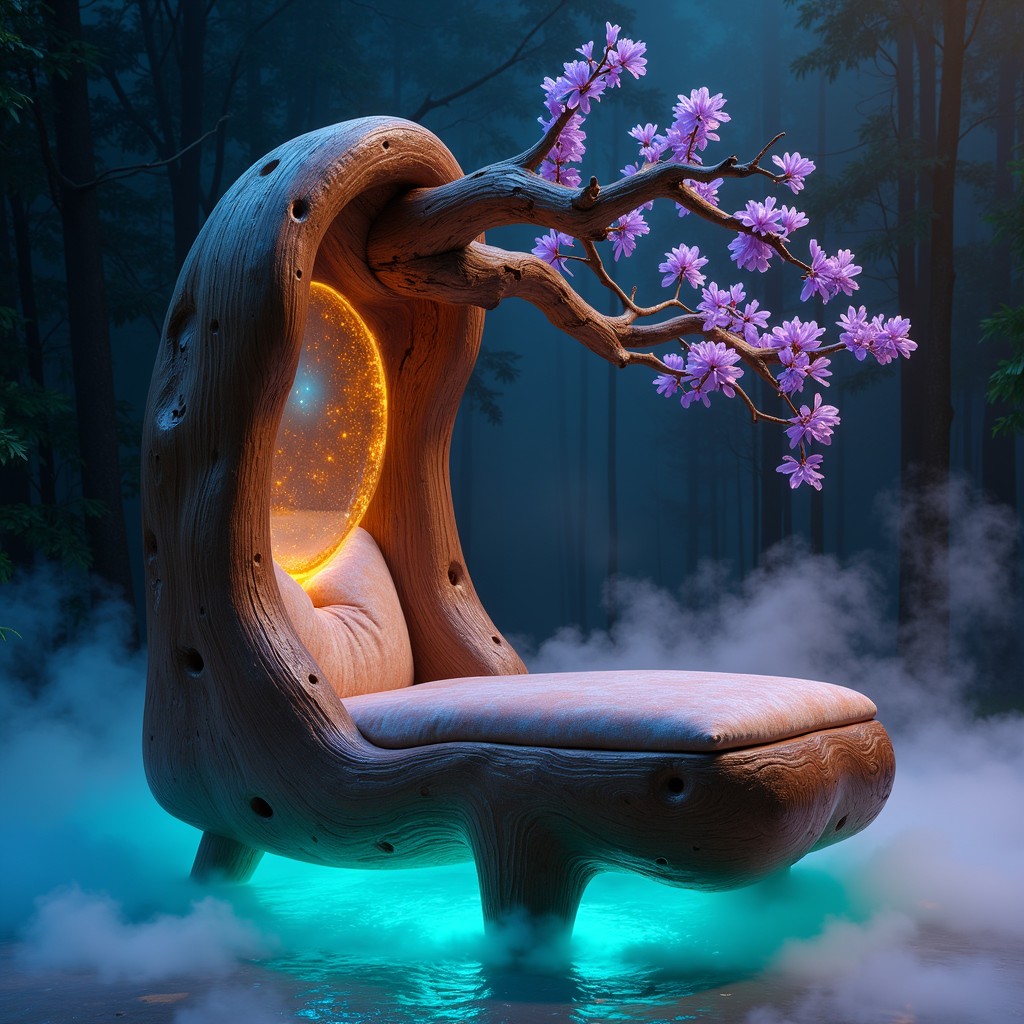 Free Luminous Floating Throne Image - Surreal, Wooden, Lounger ...