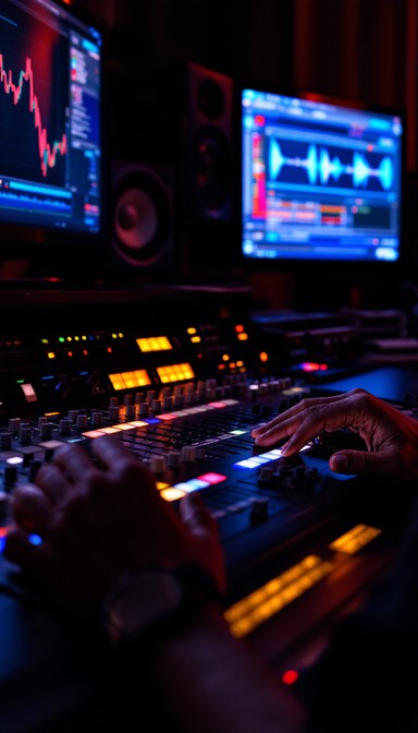 Music Mixing Visualization Free Studio Mixing Station Image - Studio, Broadcast, Radio | Download ...