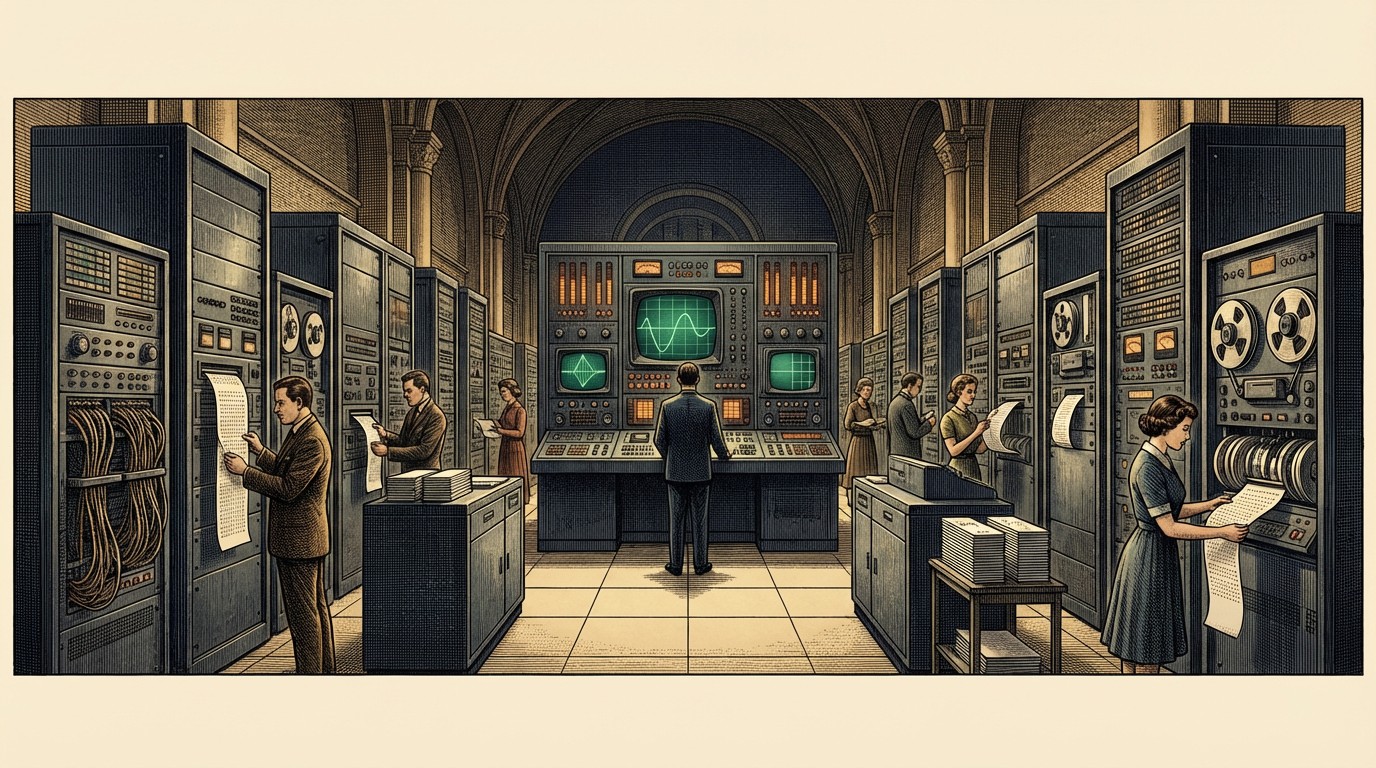 Free Vintage Mainframe Computing Image - Mainframe, Computer, Vintage ...