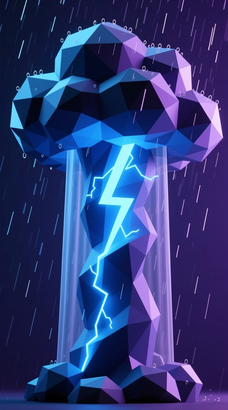 Storm Columns Free Electric Storm Column Image - Thunderstorm, Lightning, Geometric ...
