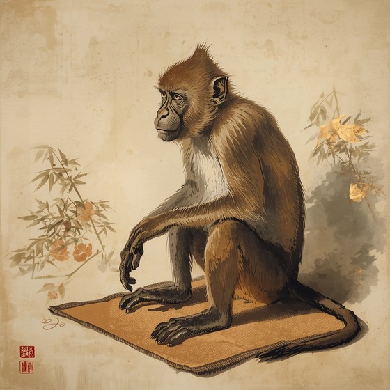 Contemplative Monkey Free Contemplative Monkey Portrait Image - Monkey, Primate, Meditation ...