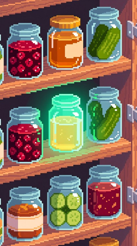 Free Pixelated Pantry Preserves Image - Pixelart, Pantry, Preserves ...