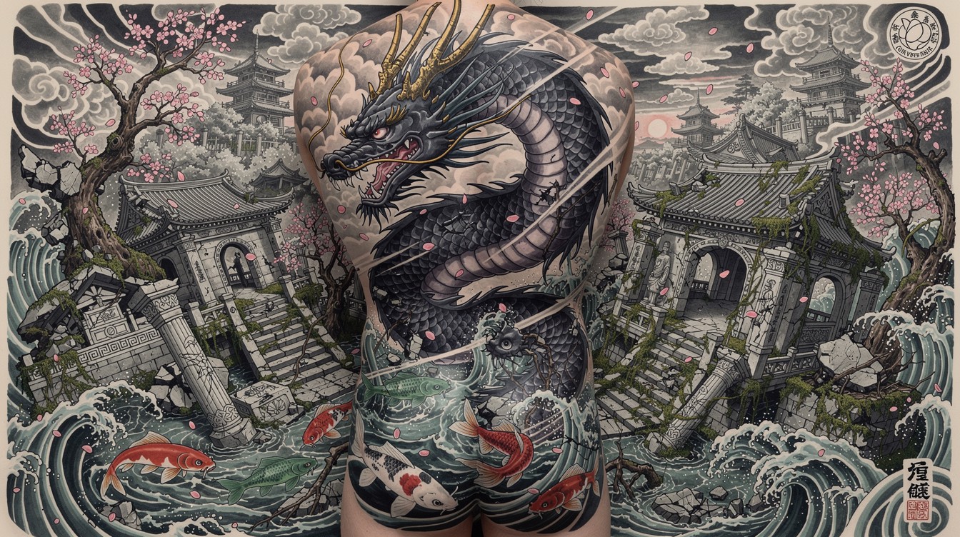 Free Dragon Ruins Rebirth Image - Dragon, Ruins, Tattoo | Download at ...