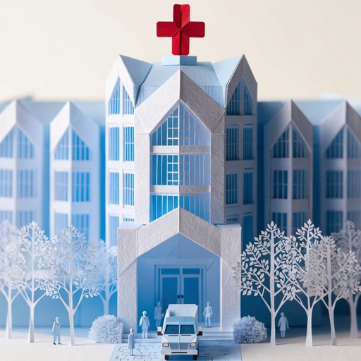 Free Paper Hospital Sanctuary Image - Papercraft, Collage, Hospital ...