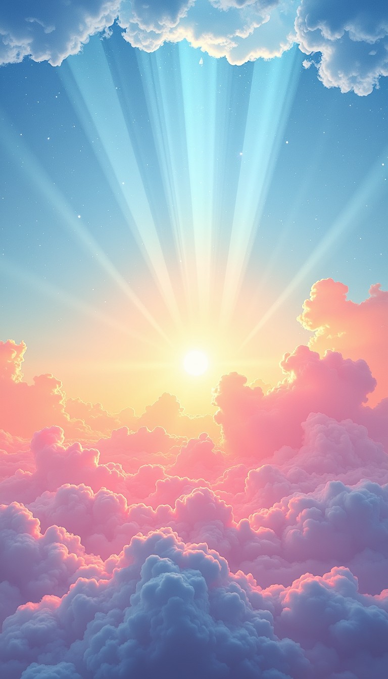 Free Heavenly Light Beams Image - Sunbeams, Clouds, Sky | Download at ...