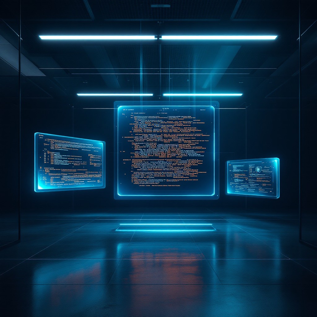 Free Holographic Code Display Image - Holographic, Cyberpunk ...