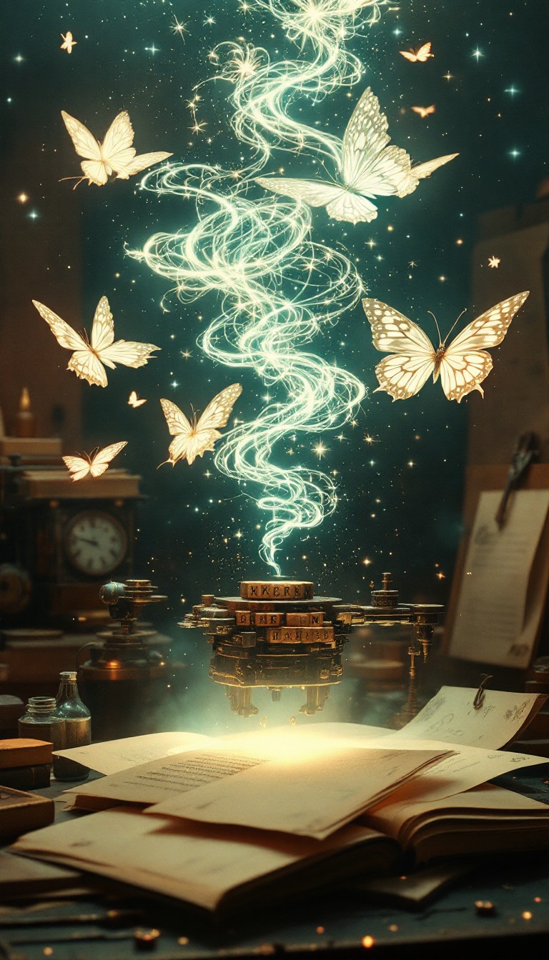 Magic Writing Transformation Free Magical Literary Transformation Image - Magical, Butterflies, Book ...