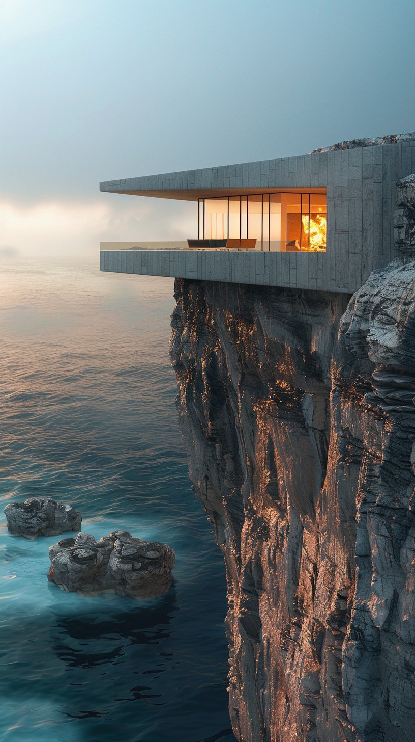 Free Cliffside Modern Home Image - Architecture, Modern, Cliff ...
