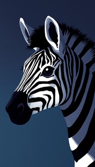 Free Pixelated Zebra Portrait Image - Pixel, Zebra, Minimal | Download ...