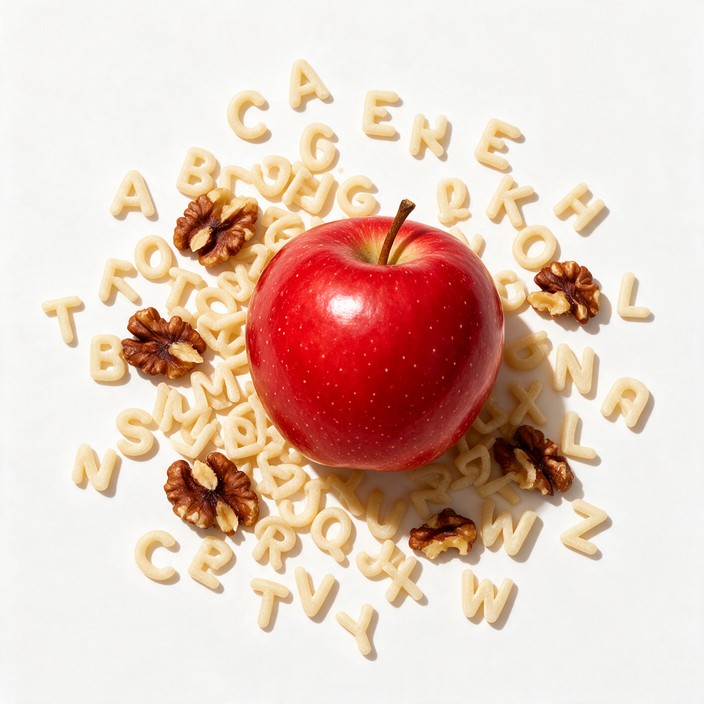 Download Red Apple Alphabet Image - Apple, Red, Pasta | StockCake