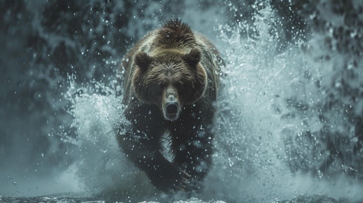 Charing Forward Free Bear Charging Forward Image - Bear, Charging, Water | Download at ...