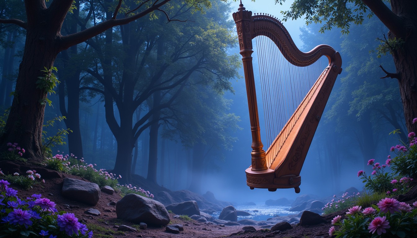 Sentient Harp Free Mystical Floating Harp Image - Harp, Mystical, Forest | Download ...