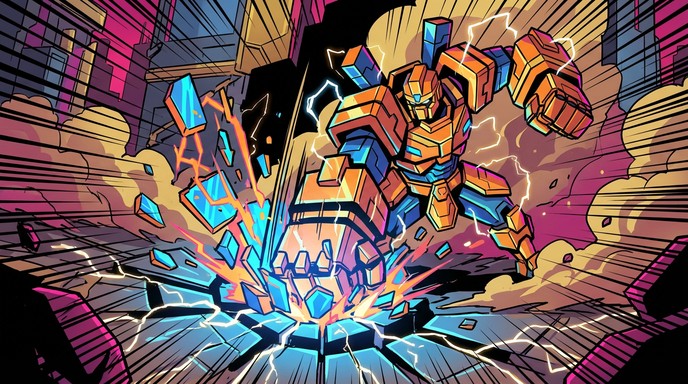 Free Geometric Power Strike Image - Warrior, Geometric, Anime ...