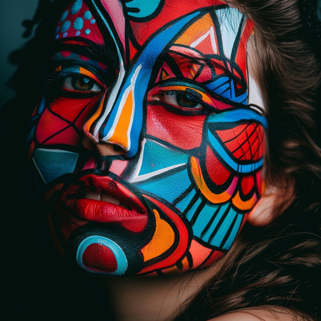 Free Colorful Face Art Image - Art, Face, Paint | Download at StockCake