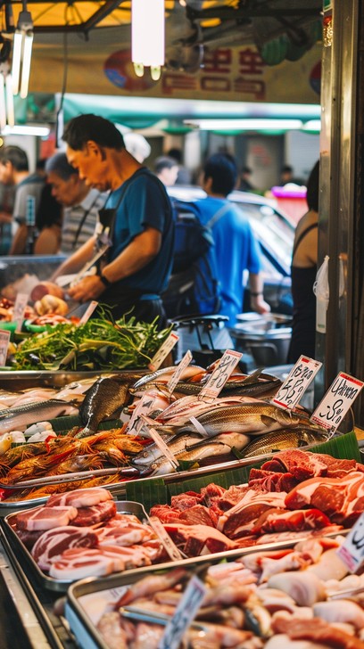 Free Bustling Fish Market Image - Market, Seafood, Fish | Download at ...