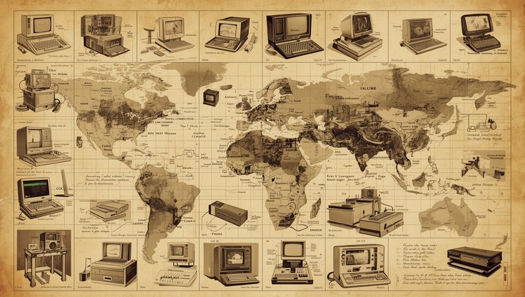 Free Vintage Technology Illustration Image - Vintage, Computing ...