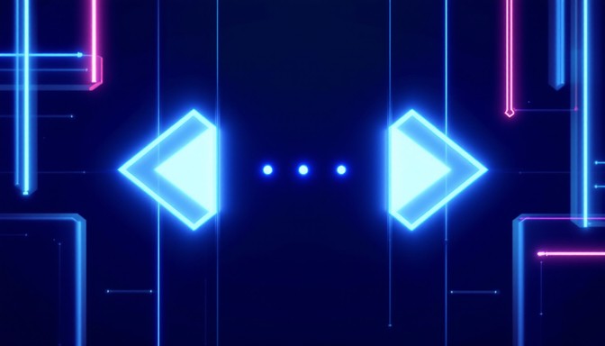 Free Glowing Navigation Arrows Image - Minimal, Pixel, Navigation ...