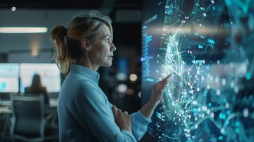 Free Analyzing Data Visualization Image - Technology, Data, Woman ...