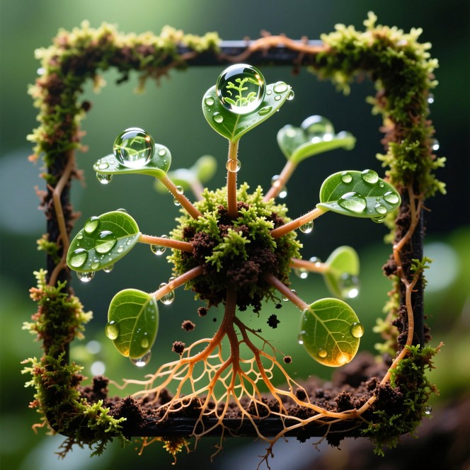 Ecosystem Frame Free Living Moss Frame Image | Download at StockCake