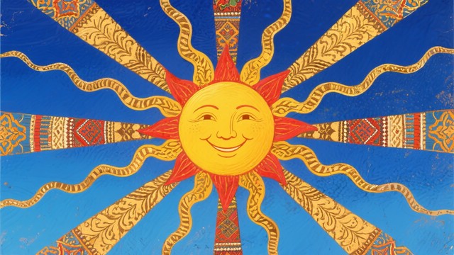 Free Radiant Folk Sun Image - Sun, Folk, Golden | Download at StockCake