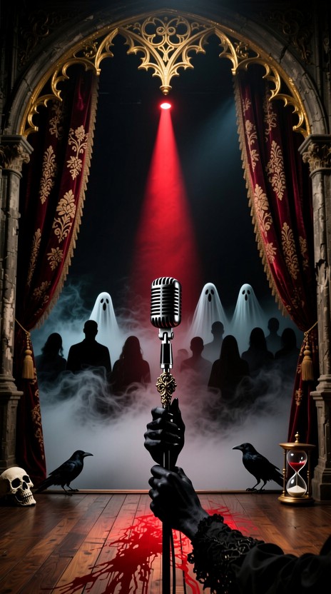 Free Phantom Audience Awaits Image - Gothic, Microphone, Stage ...
