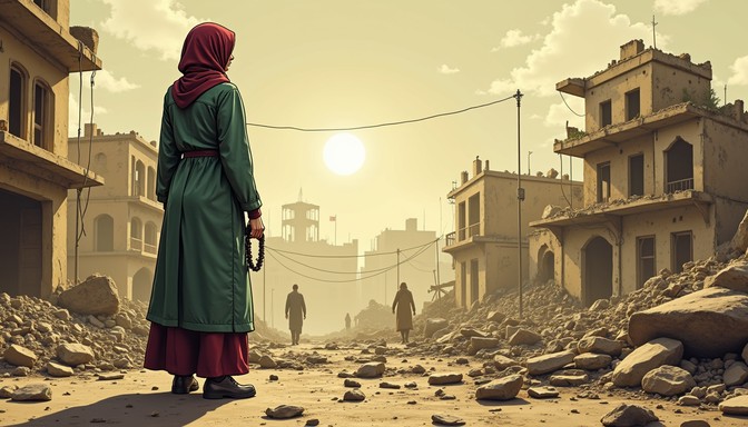 Free Hope Amid Rubble Image - Resilience, Hijab, Medical | Download at ...