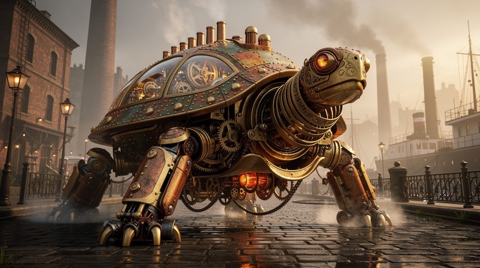 Mech Turtle Shell Free Steampunk Mechanical Turtle Image - Steampunk, Mechanical, Turtle ...