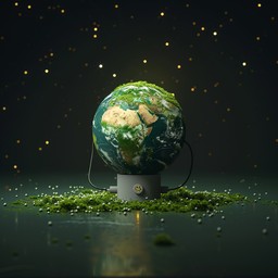 Free Illuminated Earth Concept Image - Earth, Lightbulb, Sustainability ...