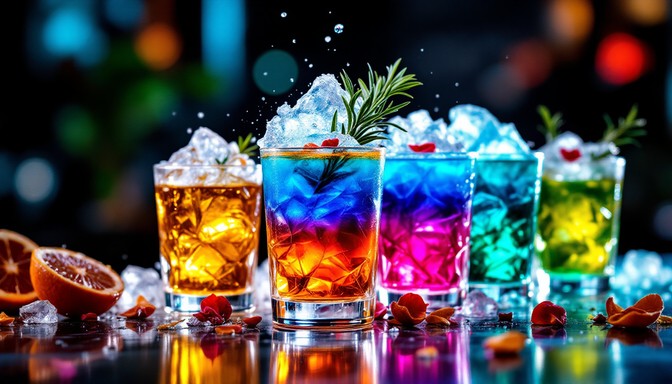 Free Rainbow Cocktail Mountains Image - Drinks, Beverages, Colorful ...