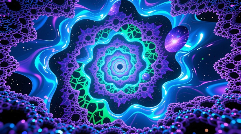 Free Hypnotic Cosmic Spirals Image - Fractal, Spiral, Portal | Download ...