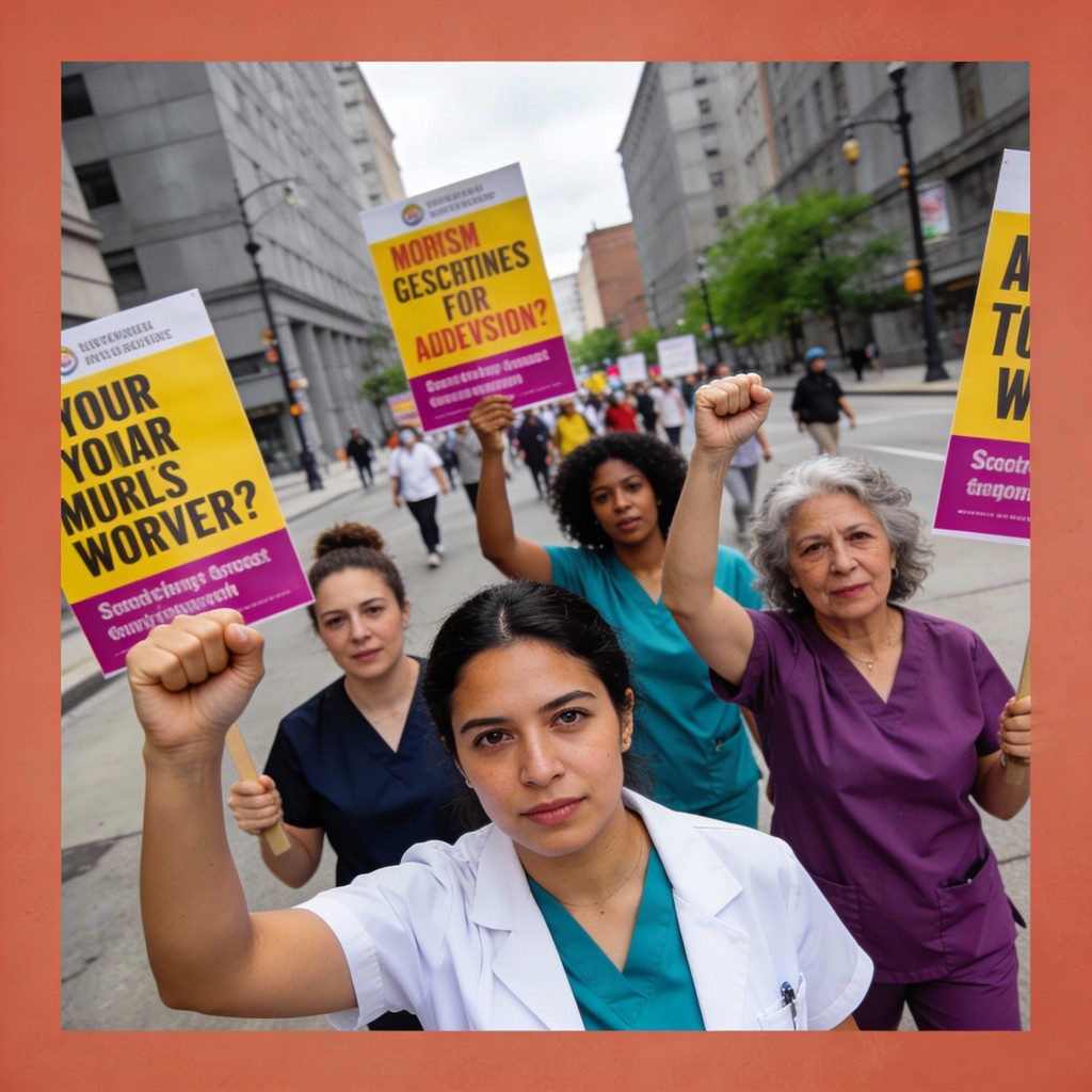 Free Healthcare Workers Unite Image - Protest, Nurses, Healthcare ...