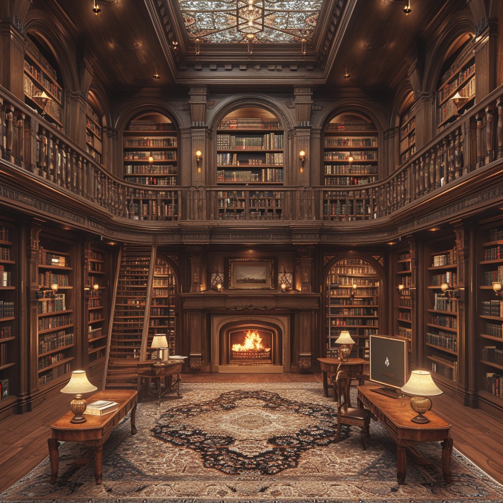 Free Elegant Library Interior Image - Library, Elegant, Wood | Download ...