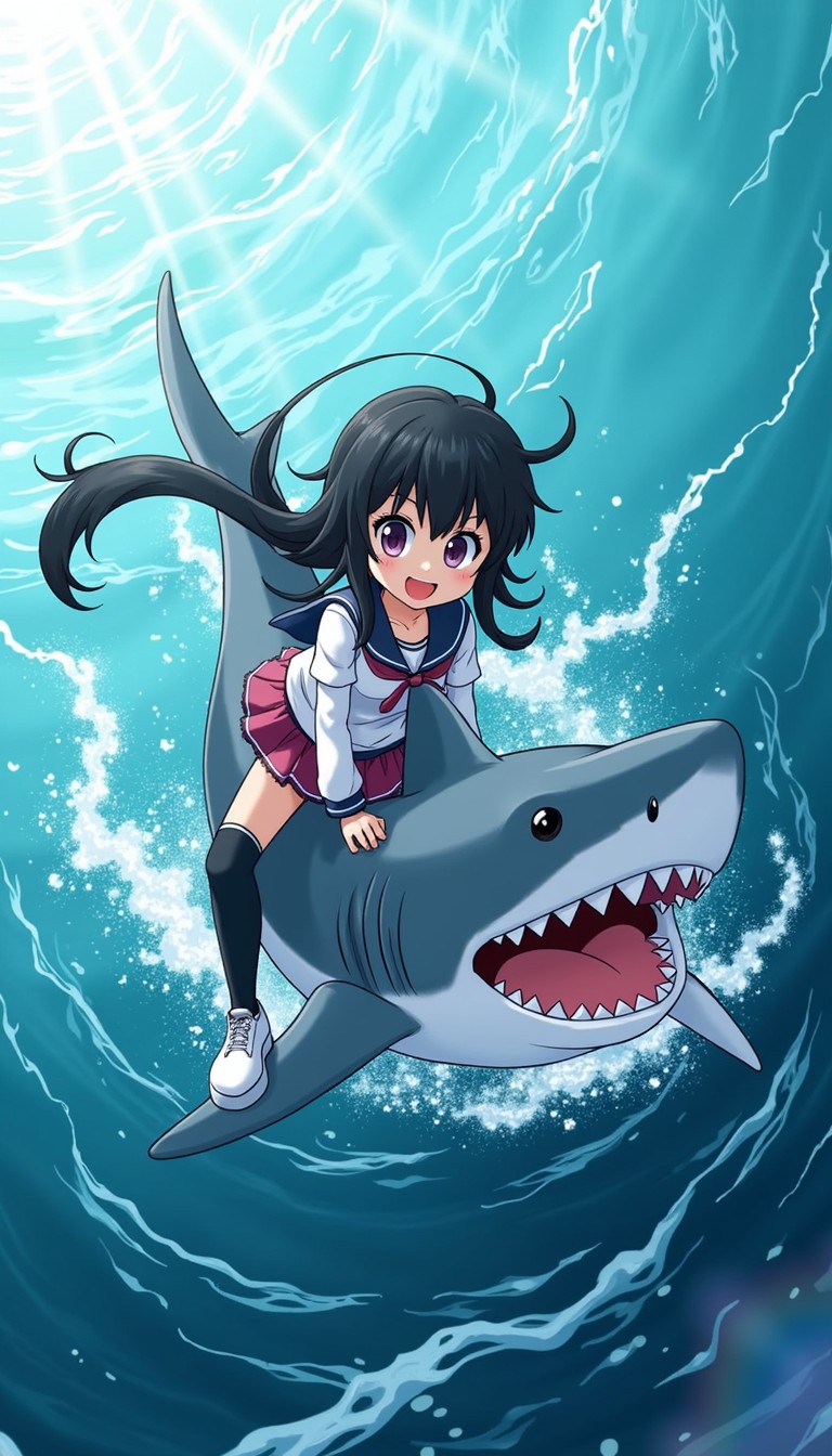Free Shark Rider Adventure Image - Anime, Manga, Shark | Download at ...