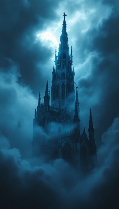 Free Gothic Cathedral Night Image - Gothic, Cathedral, Spires ...