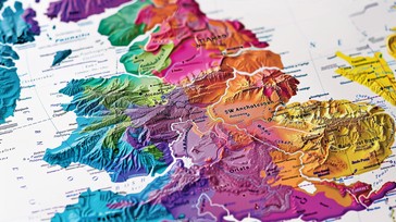 Natural Color Maps Free Colorful Terrain Map Image - Map, Topographic, Colorful | Download ...