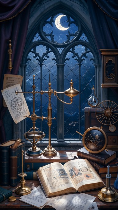 Scientists Workspace Renaissance Free Moonlit Scientific Mystery Image - Moonlight, Scientific ...