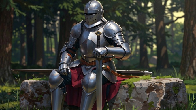 Free Mysterious Forest Knight Image - Forest, Warrior, Solitude ...