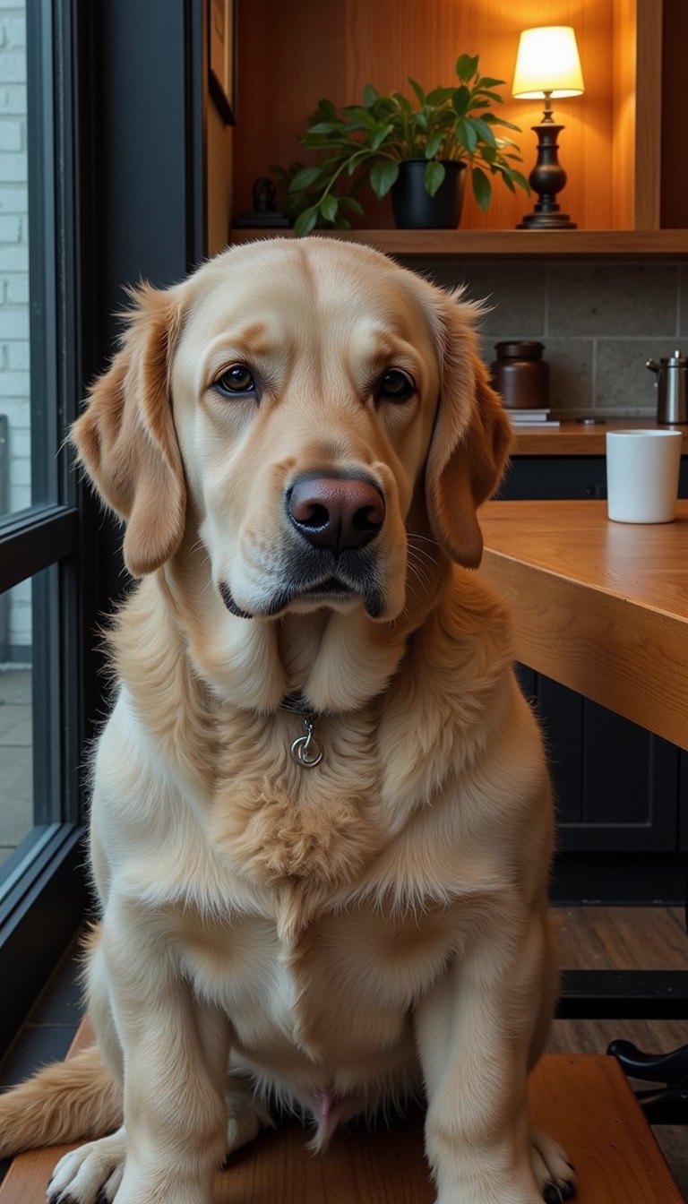 Download Golden Lab Portrait Image - Labrador, Dog, Golden | StockCake