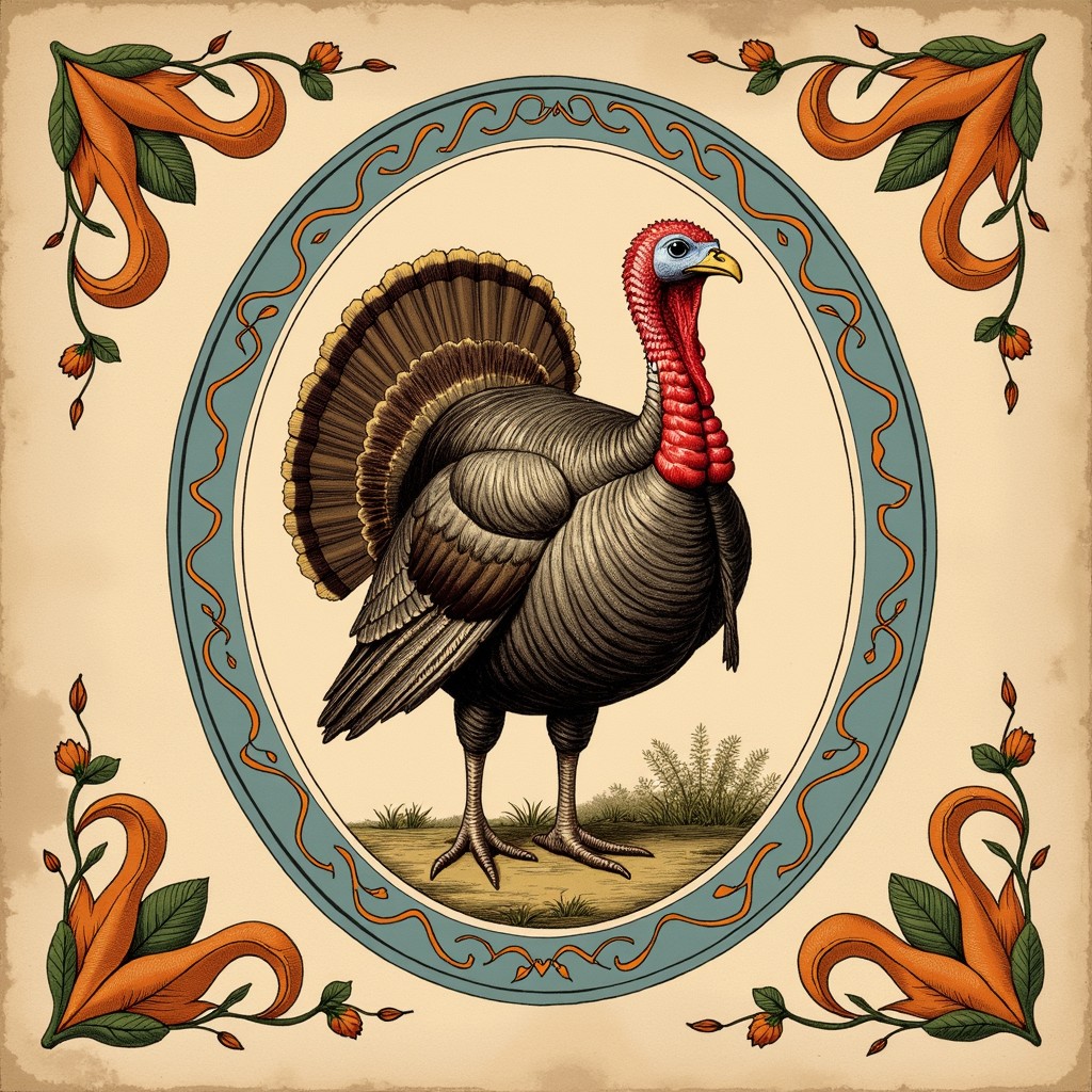 Free Traditional Turkey Portrait Image - Turkey, Vintage, Thanksgiving ...
