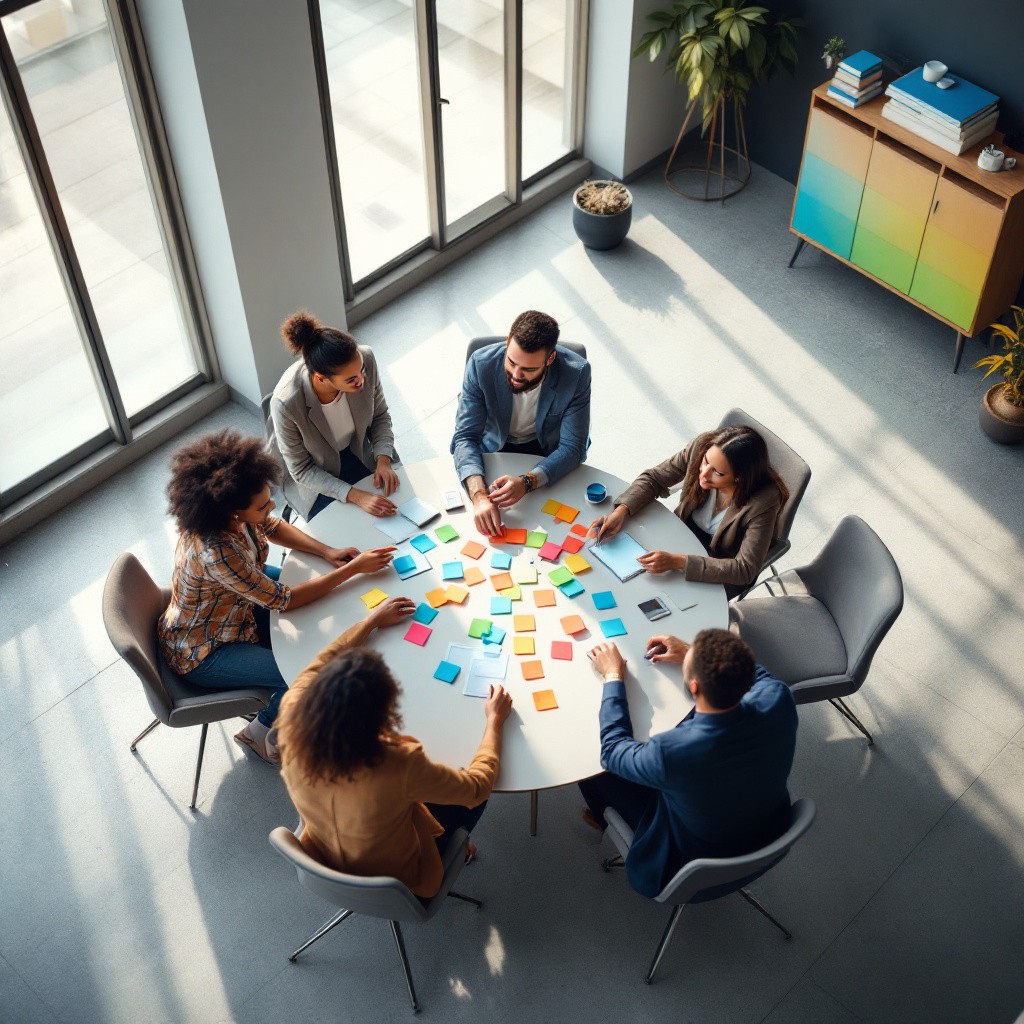 Free Team brainstorming session Image - Teamwork, Brainstorming, Office ...