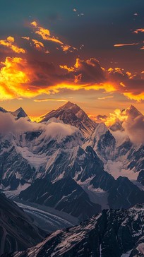 Free Majestic Mountain Sunset Image - Mountain, Sunset, Sky | Download ...