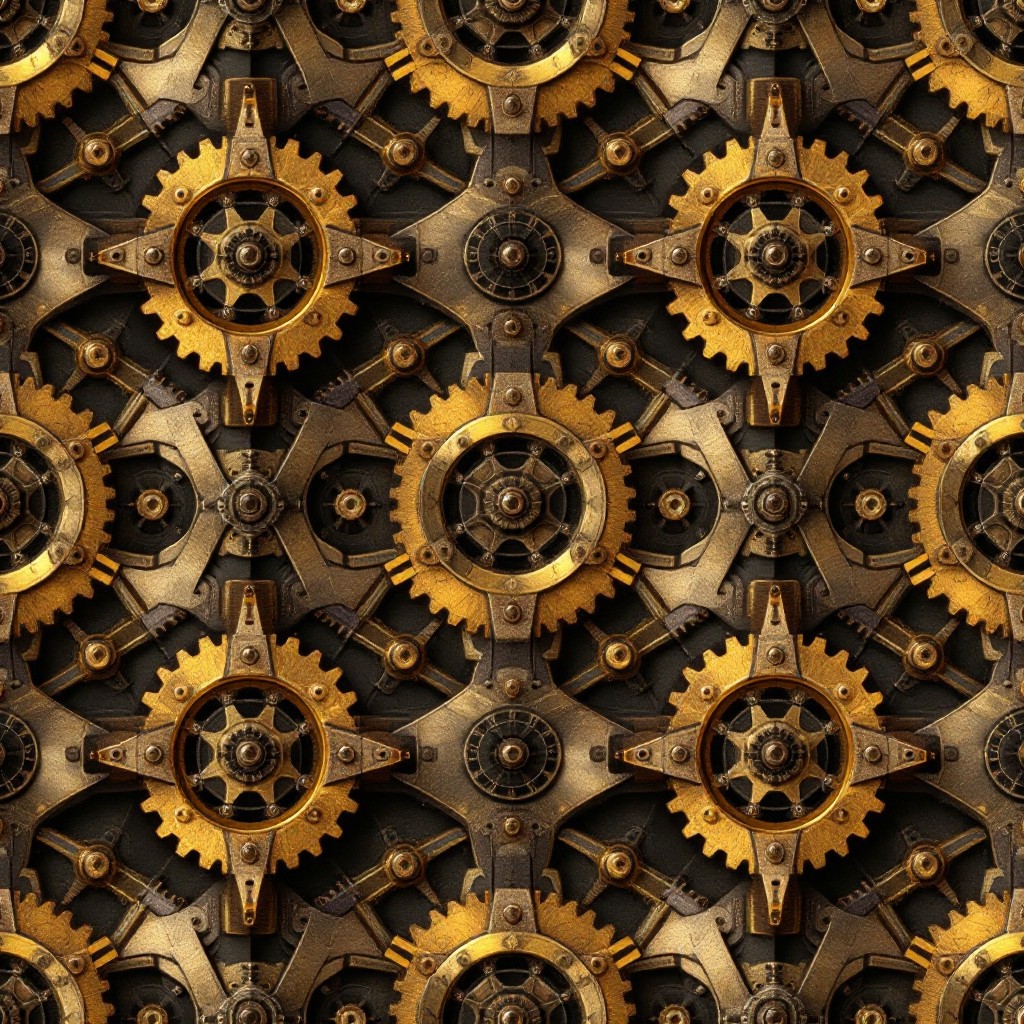 Star Pattern Gears Free Vintage Gear Pattern Image - Steampunk, Gears, Mechanical ...