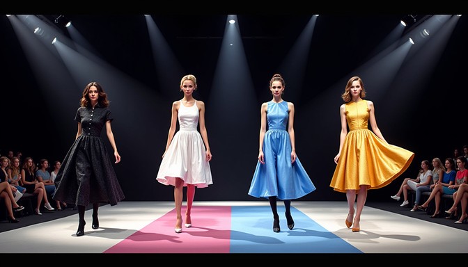 Download Colorful runway showcase Image - Runway, Fashion, Catwalk ...
