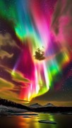 Free Vibrant Aurora Display Image - Aurora, Night, Forest | Download at ...
