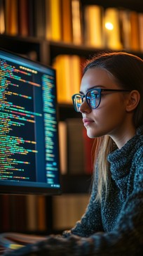 Free Coder at work Image - Programming, Coder, Woman | Download at ...
