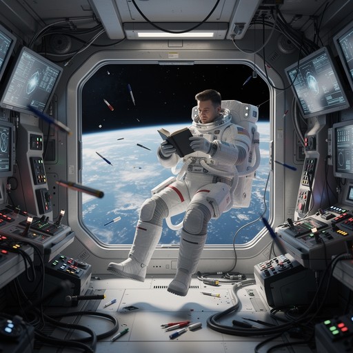 Free Reading in Space Image - Astronaut, Space, Reading | Download at ...