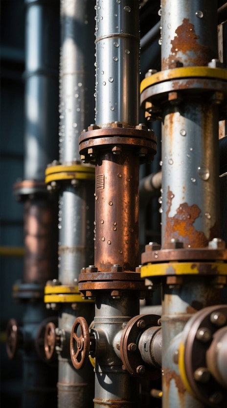 Free Copper Steel Junction Image - Industrial, Pipelines, Copper ...