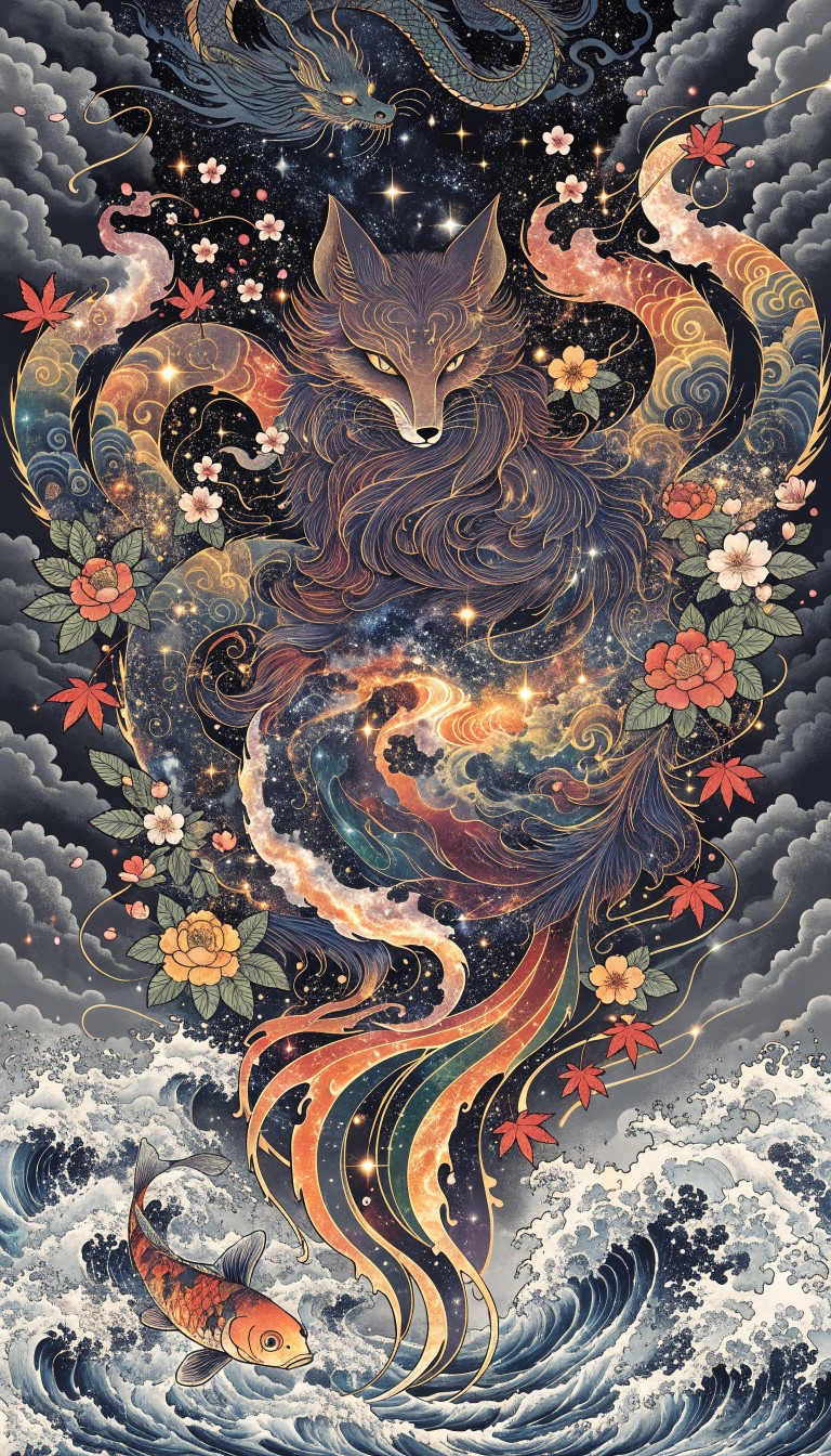 Free Celestial Fox Spirit Image - Fox, Celestial, Cosmic | Download at ...