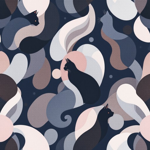 Patterns Feline Free Flowing Feline Pattern Image - Cats, Pattern, Seamless | Download ...