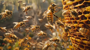 Free Bees at Work Image - Bees, Hive, Pollination | Download at StockCake